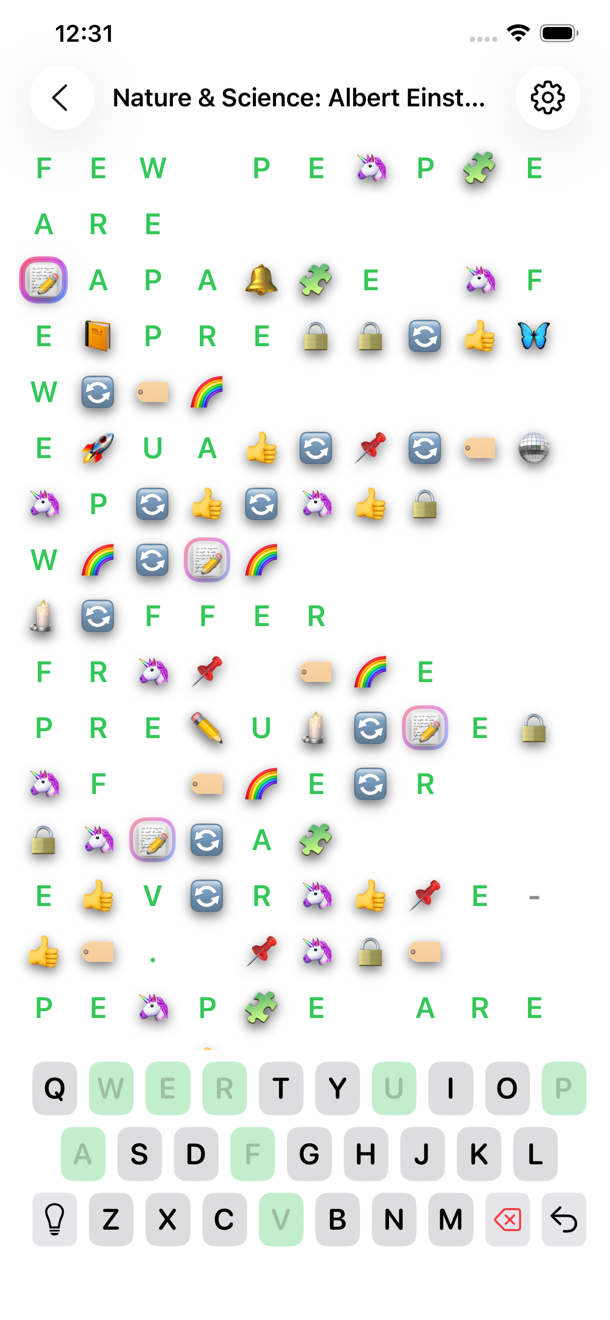 Cipher Genius gameplay — Long-Answer puzzle